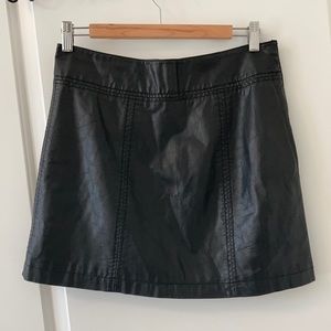 Free people vegan leather skirt